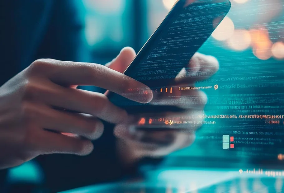 businessman using mobile phone