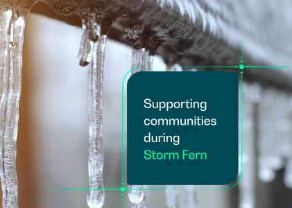 Supporting communities during severe weather: insights from Storm Fern