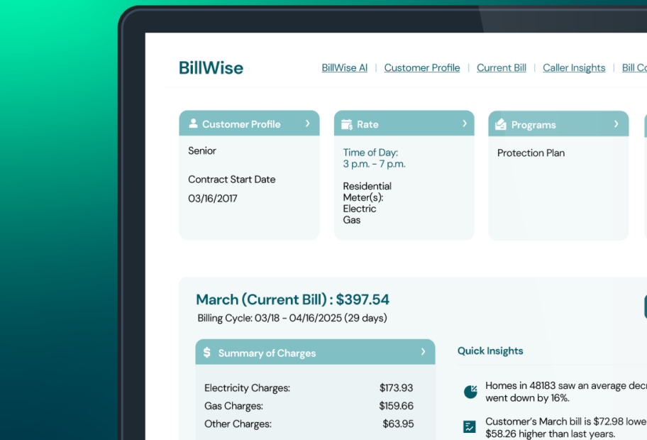 Delivering no bill surprises through actionable insights. Reduce calls and improve CX with the capabilities of BillWise AI.