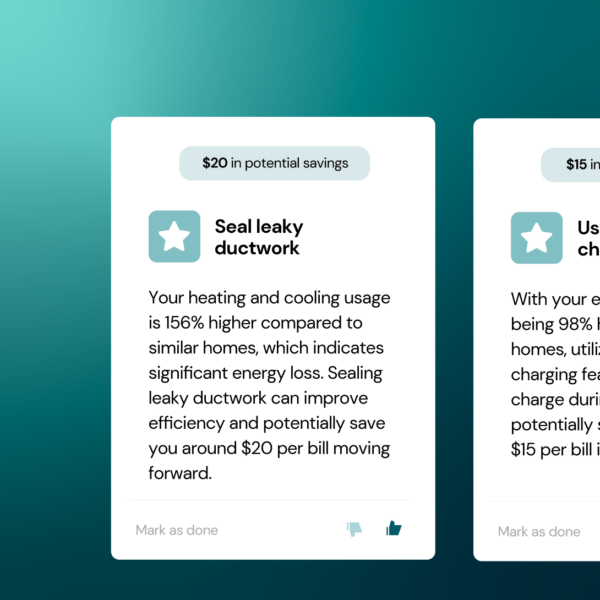 BillWise AI gives customers personalized insights into their energy use and actions they can take