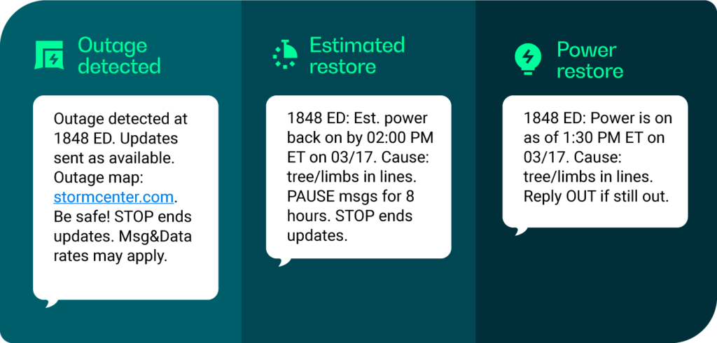 Real examples of communications that LG&E and KU have sent to their customers 
