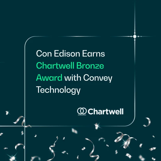 Con Edison Earns Chartwell Bronze Award for Outage Communications Excellence with Convey Technology 