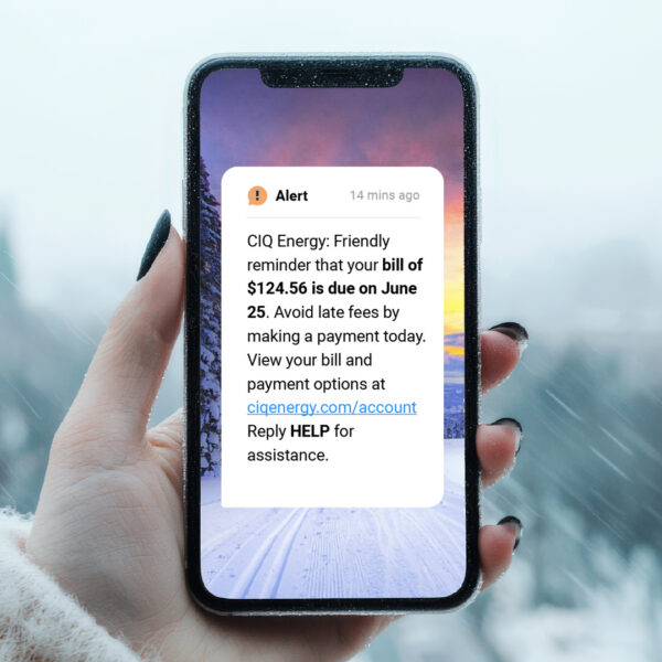 Municipal utilities billing and payment messaging for better engagement