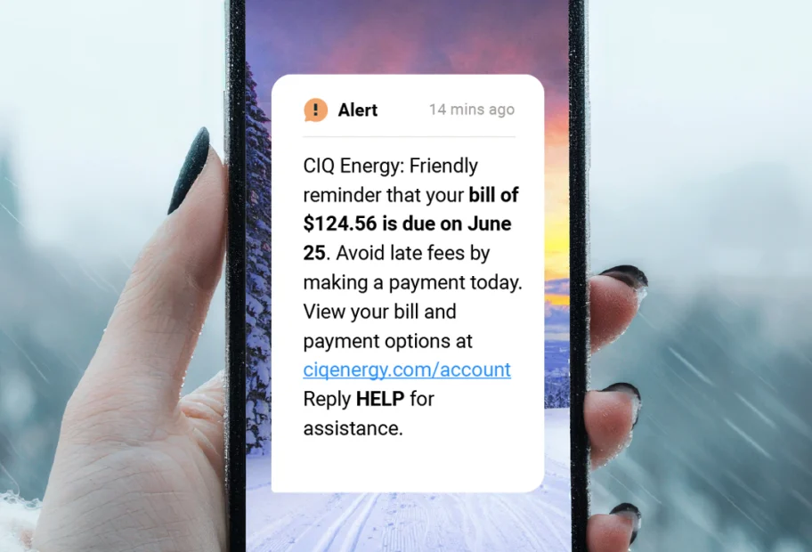 Municipal utilities billing and payment messaging for better engagement