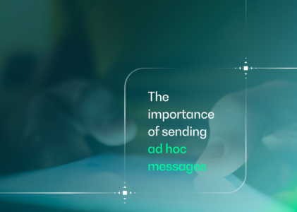 The importance of utilities sending ad hoc messages