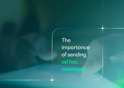 The importance of utilities sending ad hoc messages